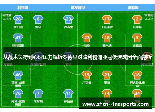 从战术负荷到心理压力解析罗德里对阵利物浦亚冠低迷成因全面剖析