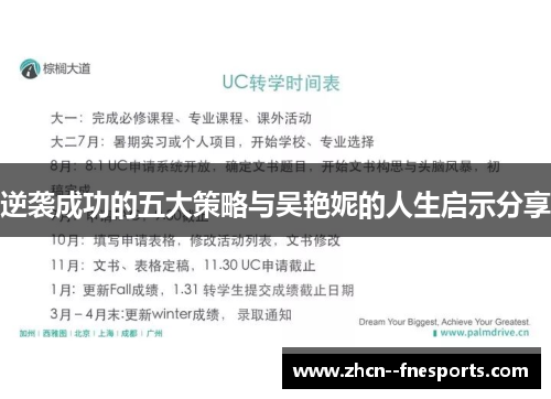 逆袭成功的五大策略与吴艳妮的人生启示分享